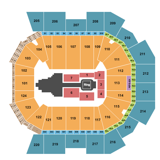 Moody Center ATX WWE Seating Chart